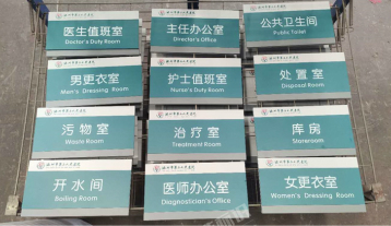 池州市第二人民医院楼层索引牌及科室牌